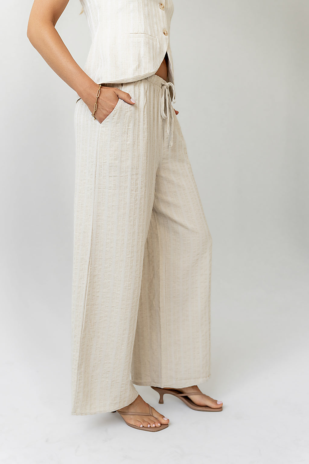  DRAW STRING Pants in Natural