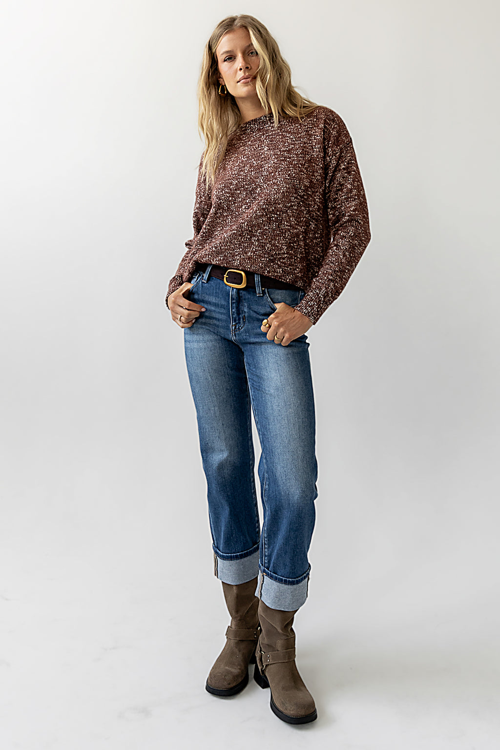 Violet Cuffed Straight Leg Jeans - FINAL SALE