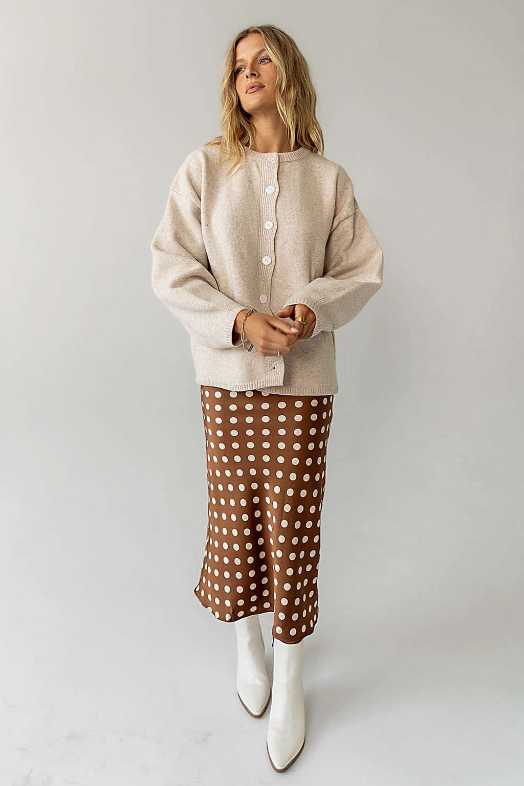 long sleeve button cardigan