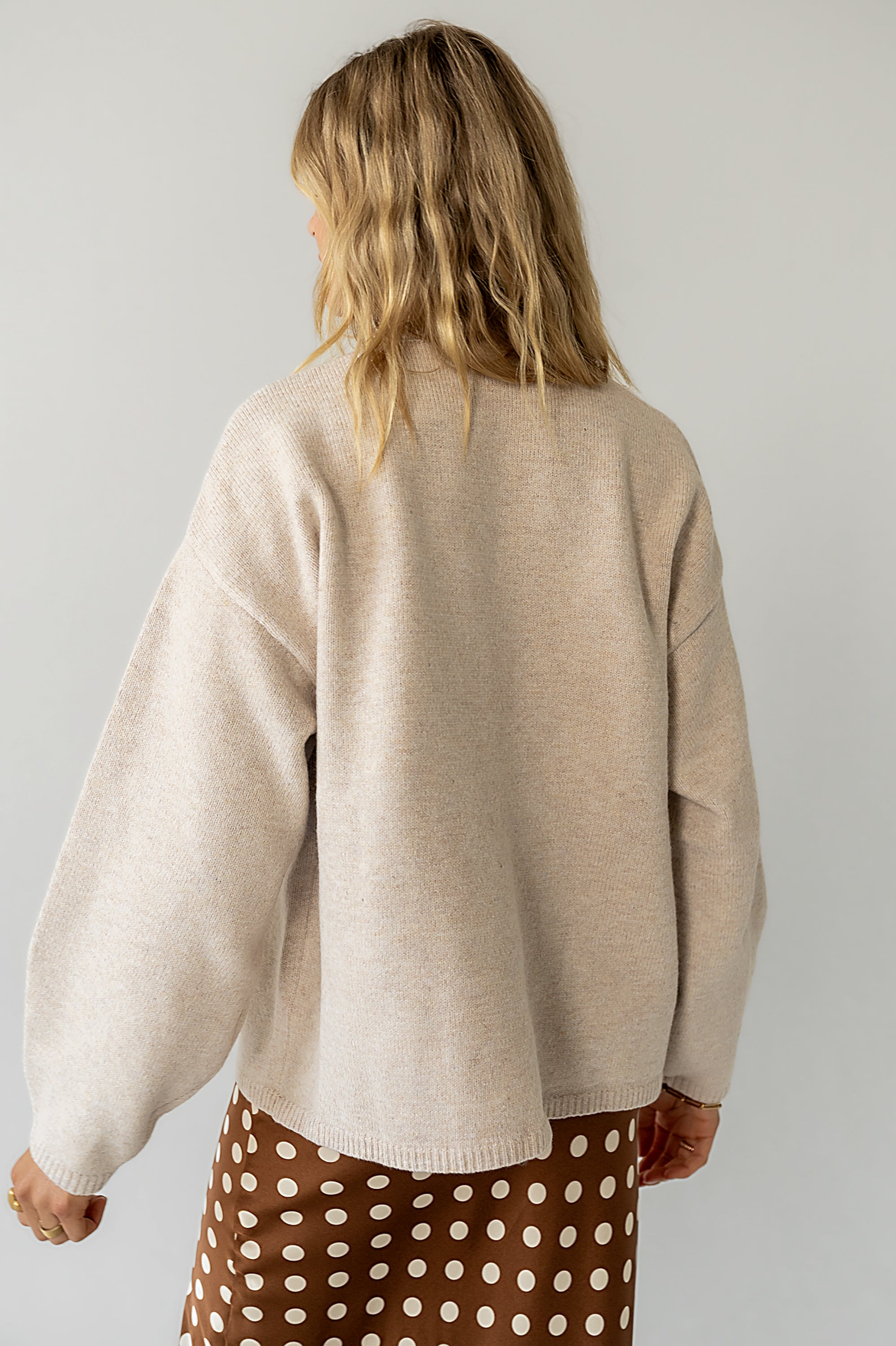 Kaia Knit Cardigan in Oatmeal