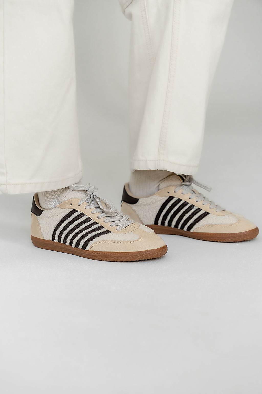 striped sneaker