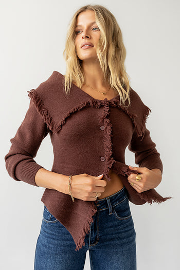 BUTTON DETAIL CARDIGAN 