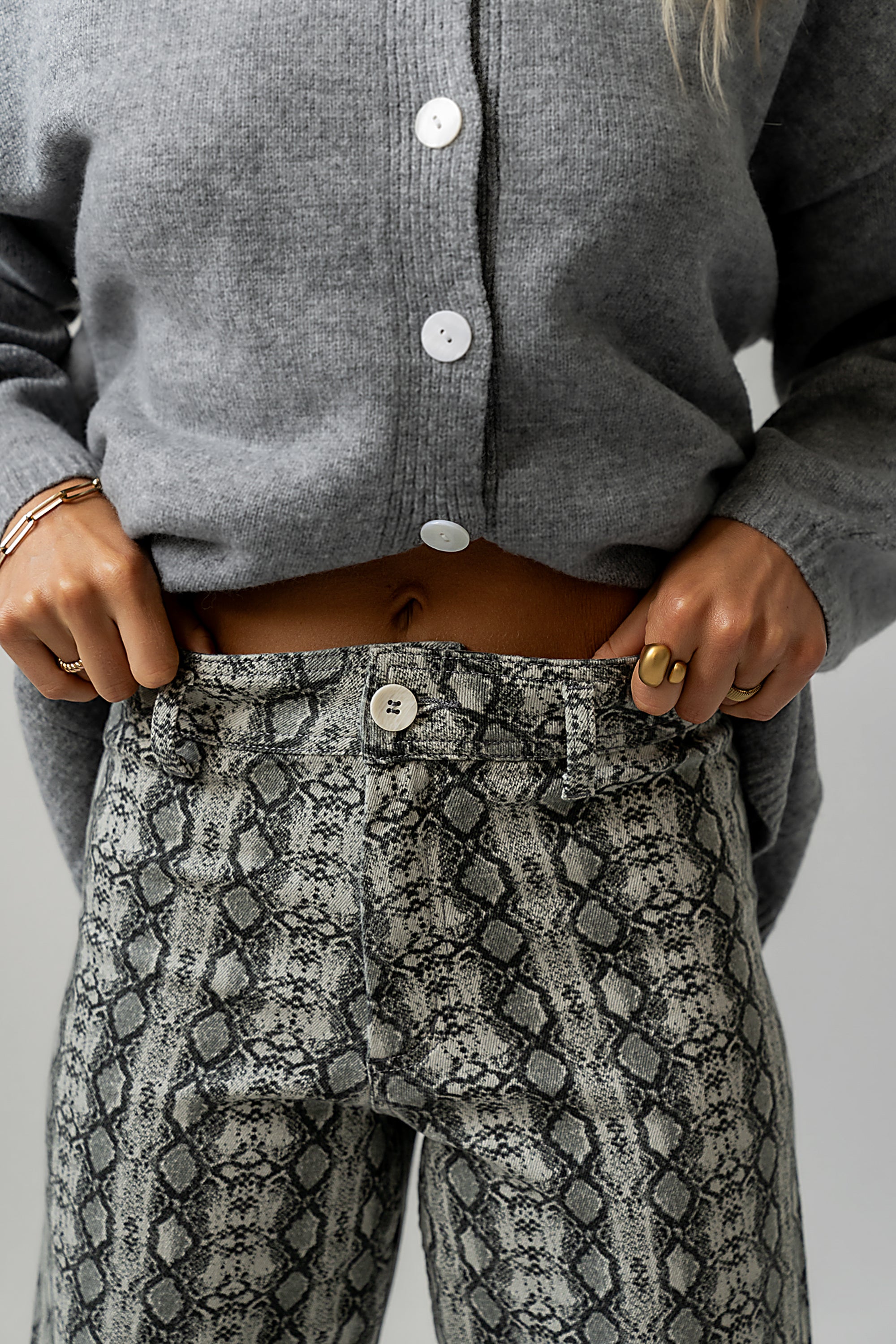 Brynn Snake Print Pants - FINAL SALE