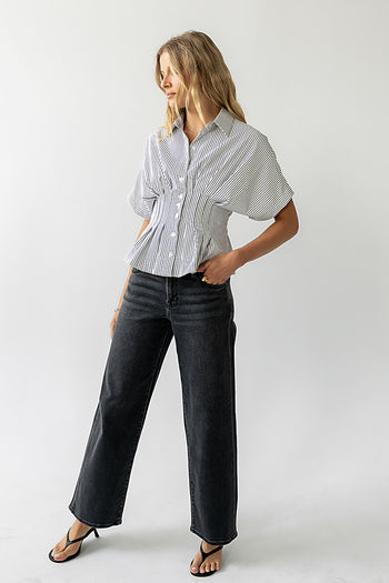 PLEATED BLOUSE