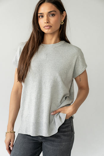 Knit Top in Grey