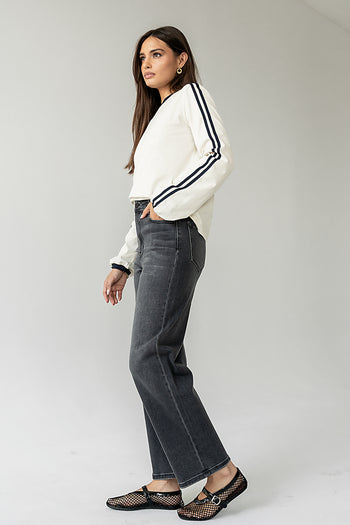 double stripe down both sleeves 