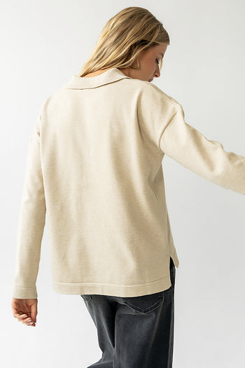 COLLARED LONG SLEEVE