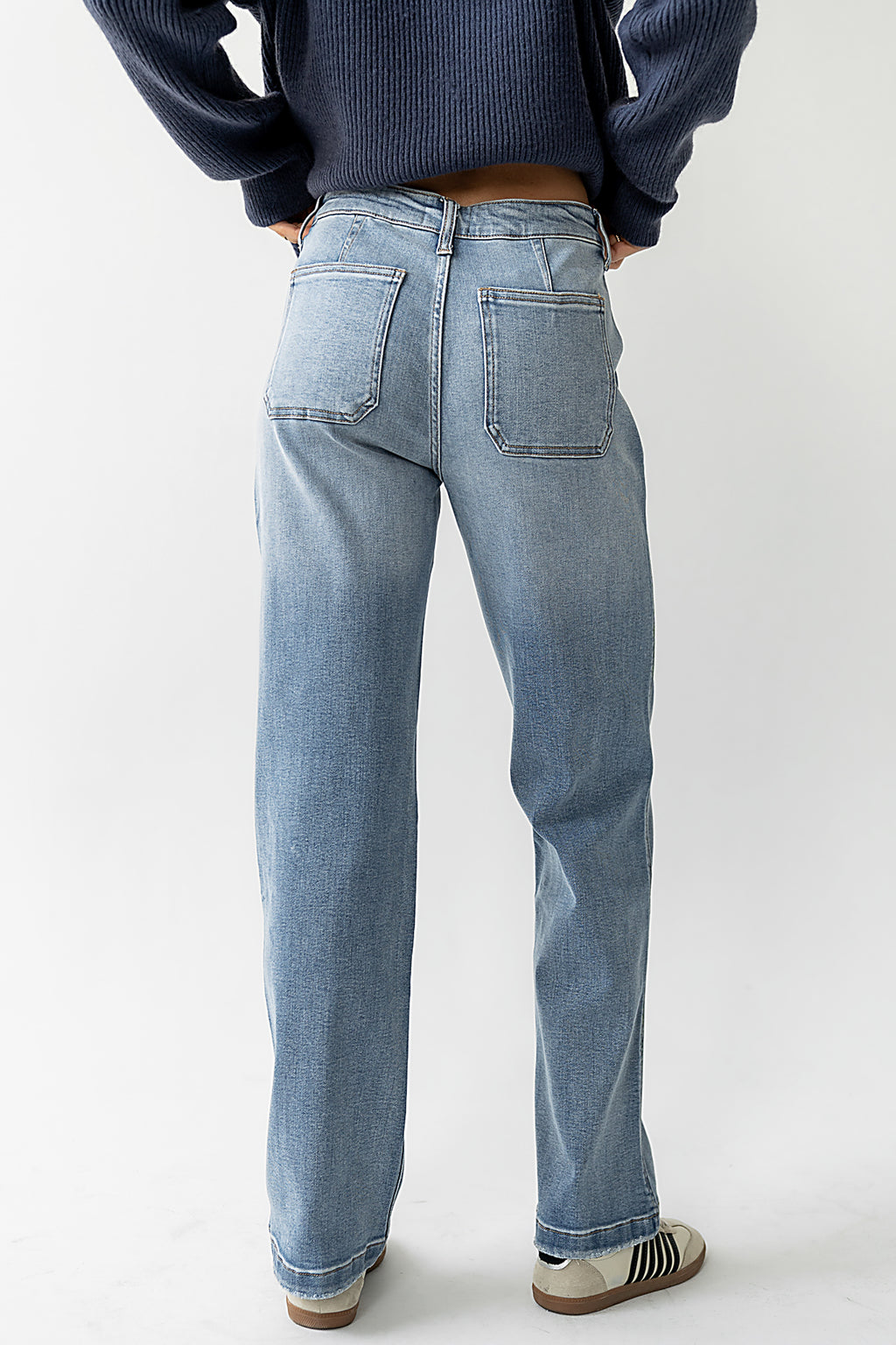 back pockets on denim