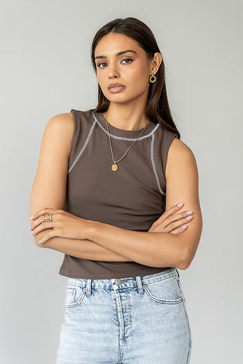 Contrast Tank Top