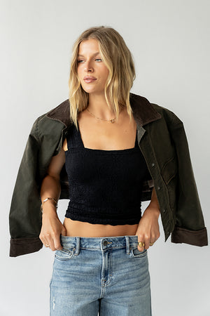 Heartbreaker Cami in Jet Black - FINAL SALE