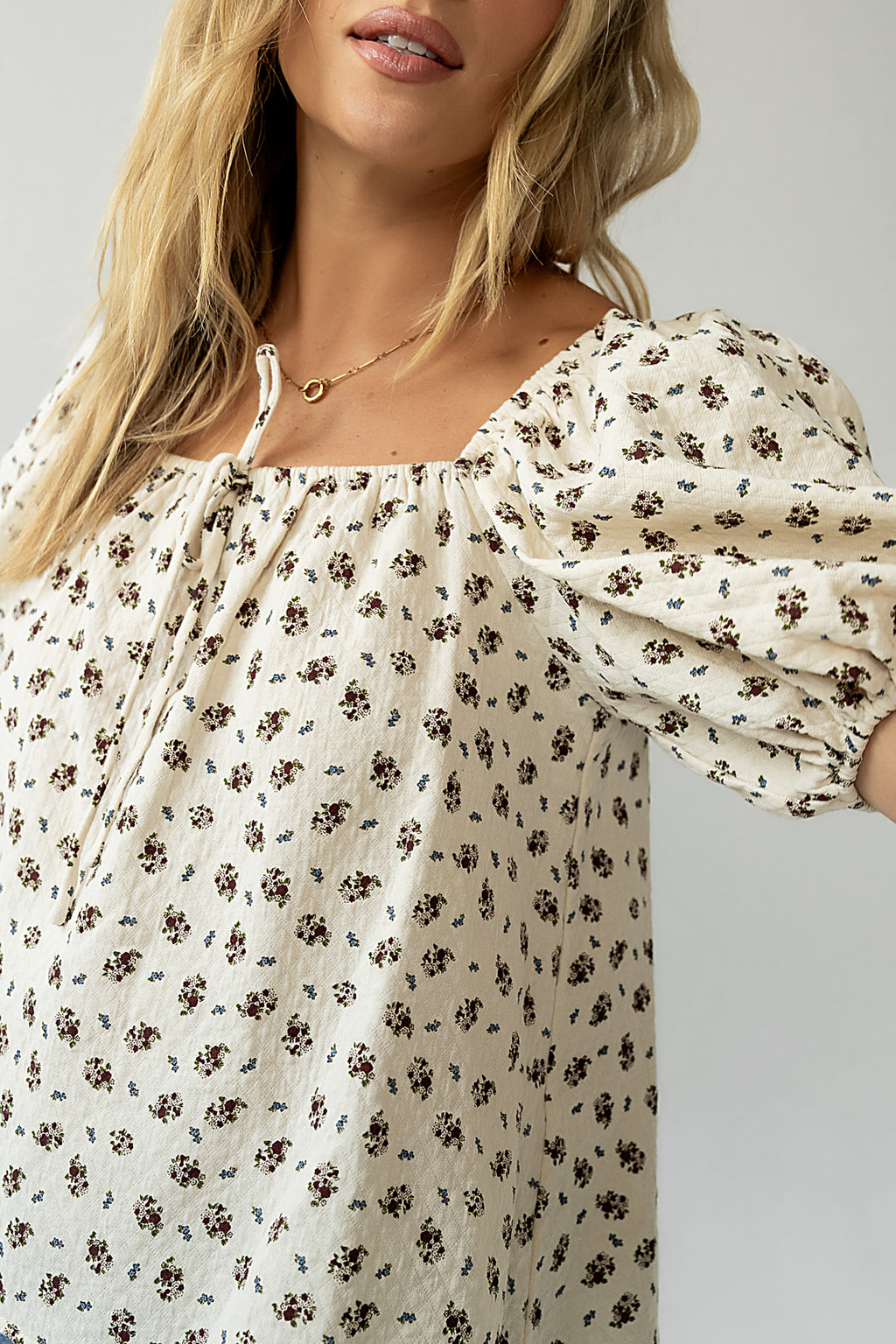 brown and blue flowers