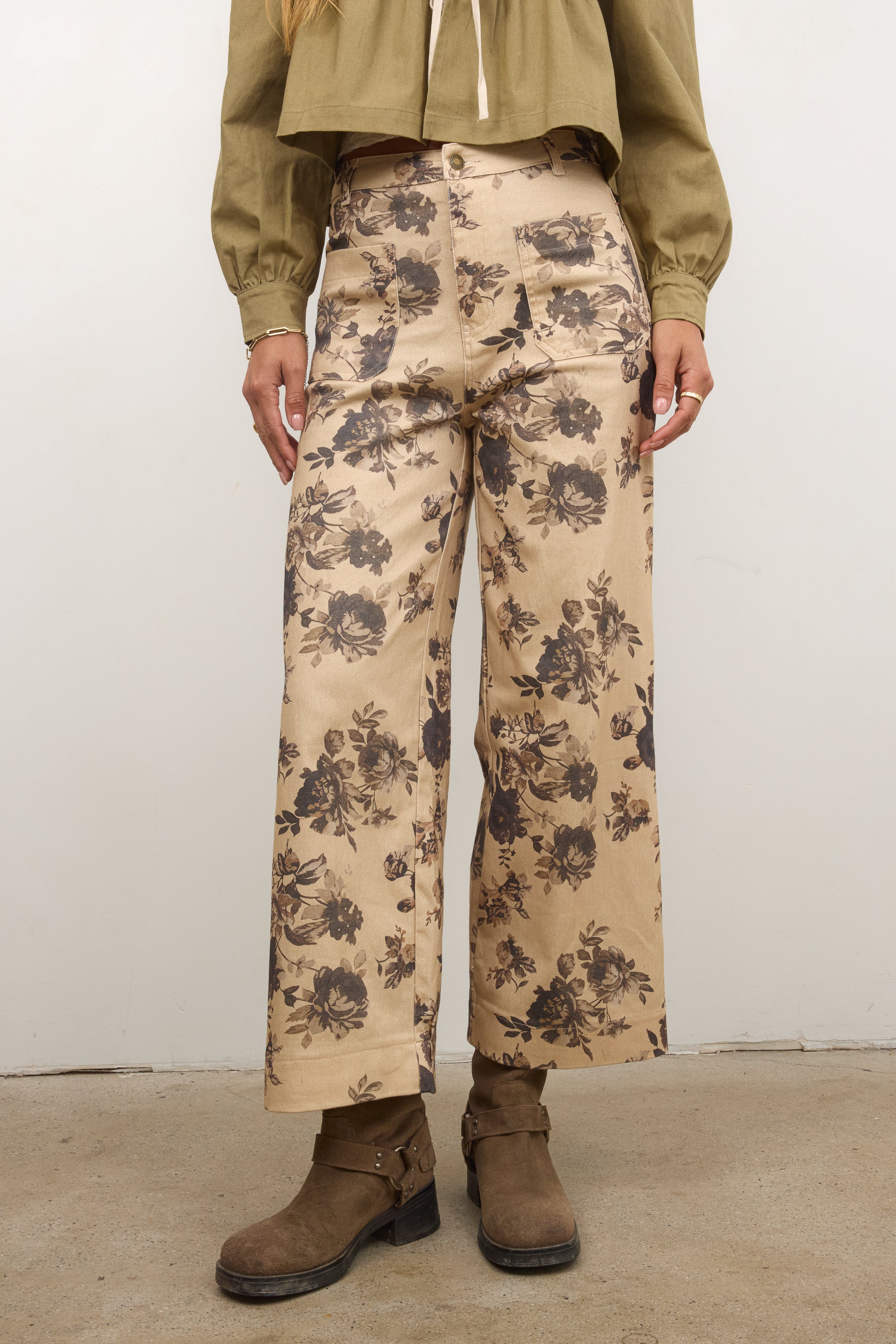 Iris Floral Wide Leg Pants - FINAL SALE