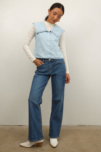 FIVE BUTTON UP BLOUSE 