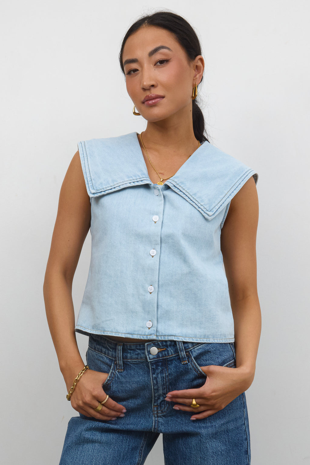 Denim Blouse