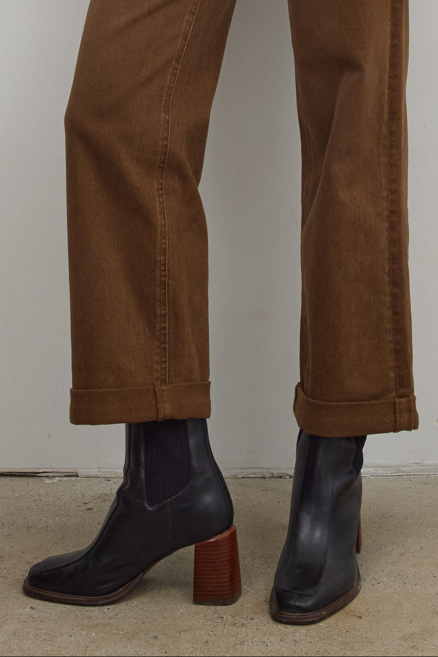 Steve Madden Downtown Black Leather Boot