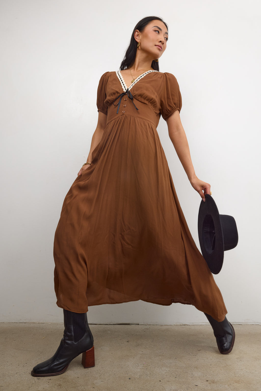 Steve Madden Downtown Black Leather Boot - FINAL SALE