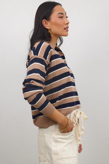 NAVY AND WHITE STRIPES 