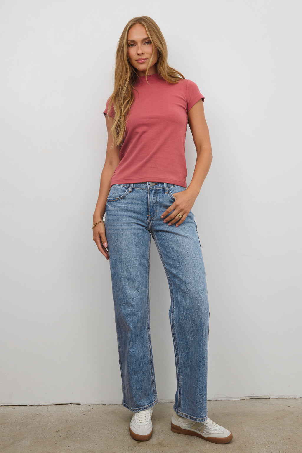 Mock Neck Tee 