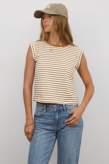 BASIC STIPED T-SHIRT