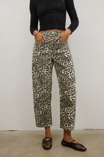  Barrel Jean in Leopard