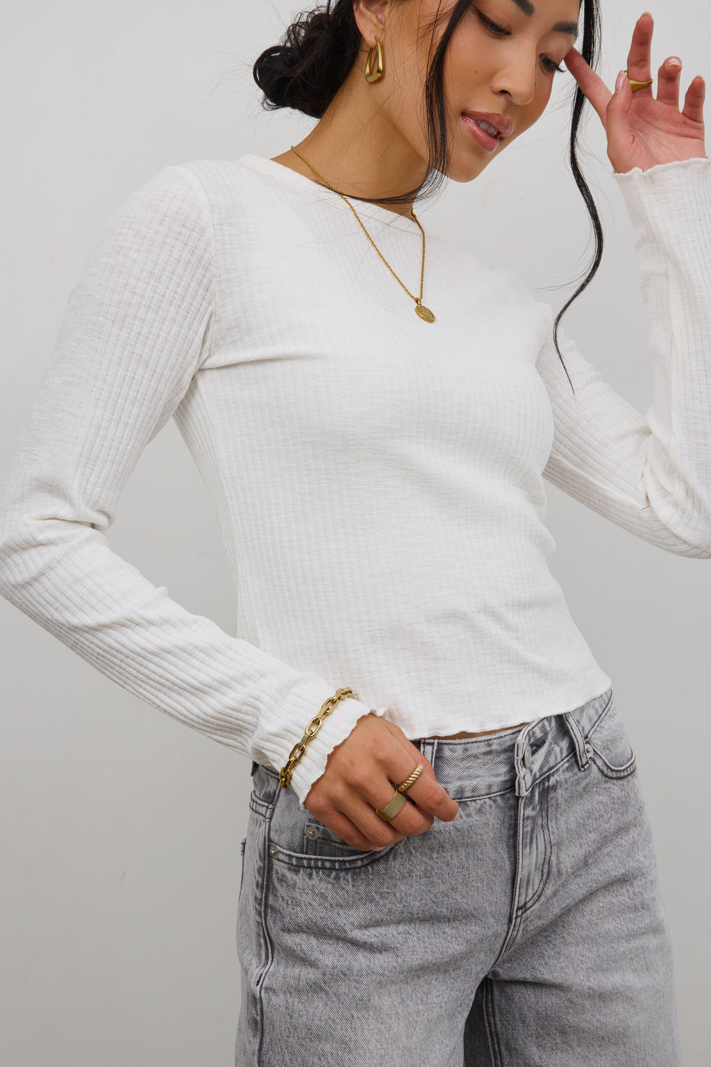Knit Top in White