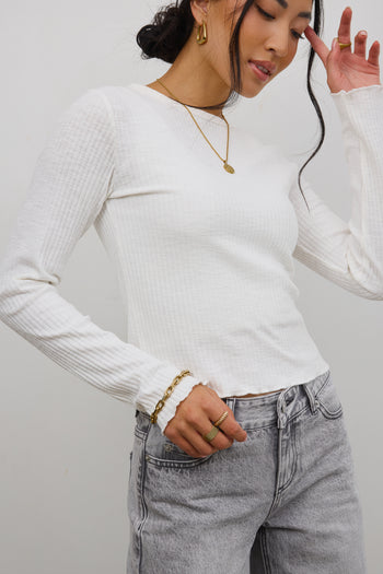 Knit Top in White