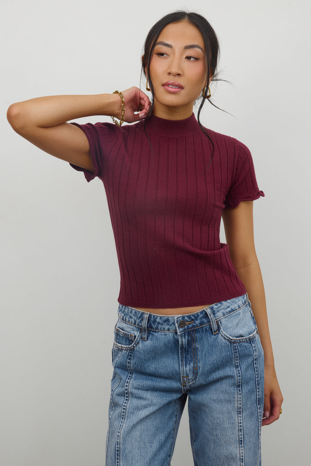 Top in Burgundy