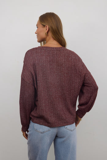 Sweater in Burgundy