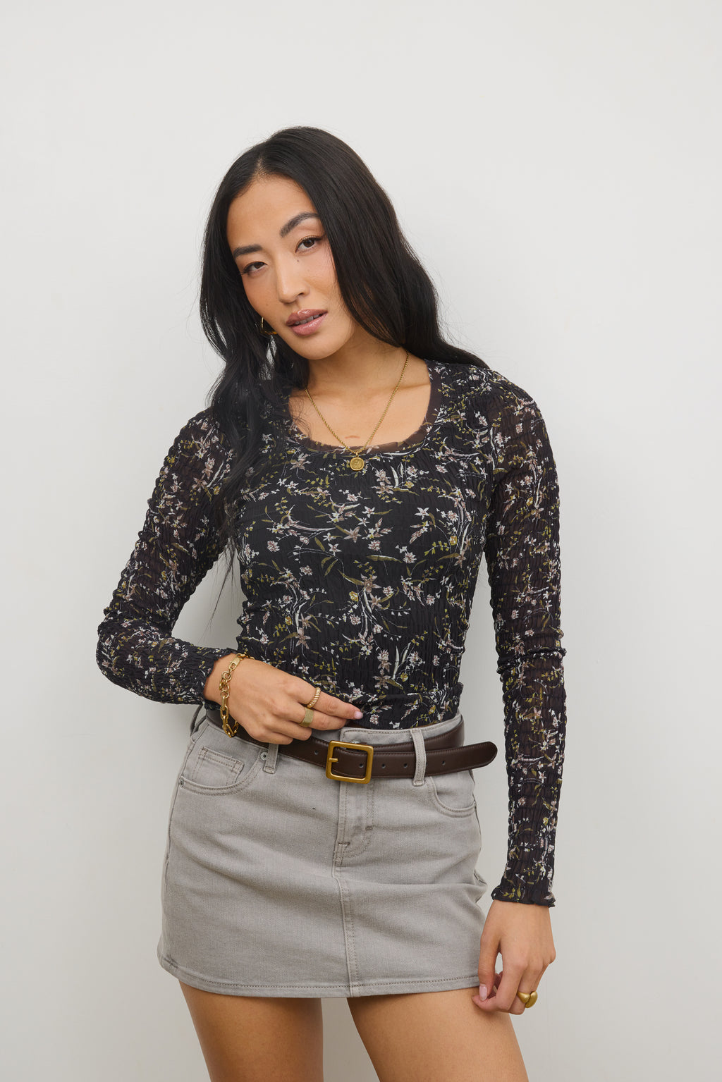 Shiloh Denim Mini Skirt