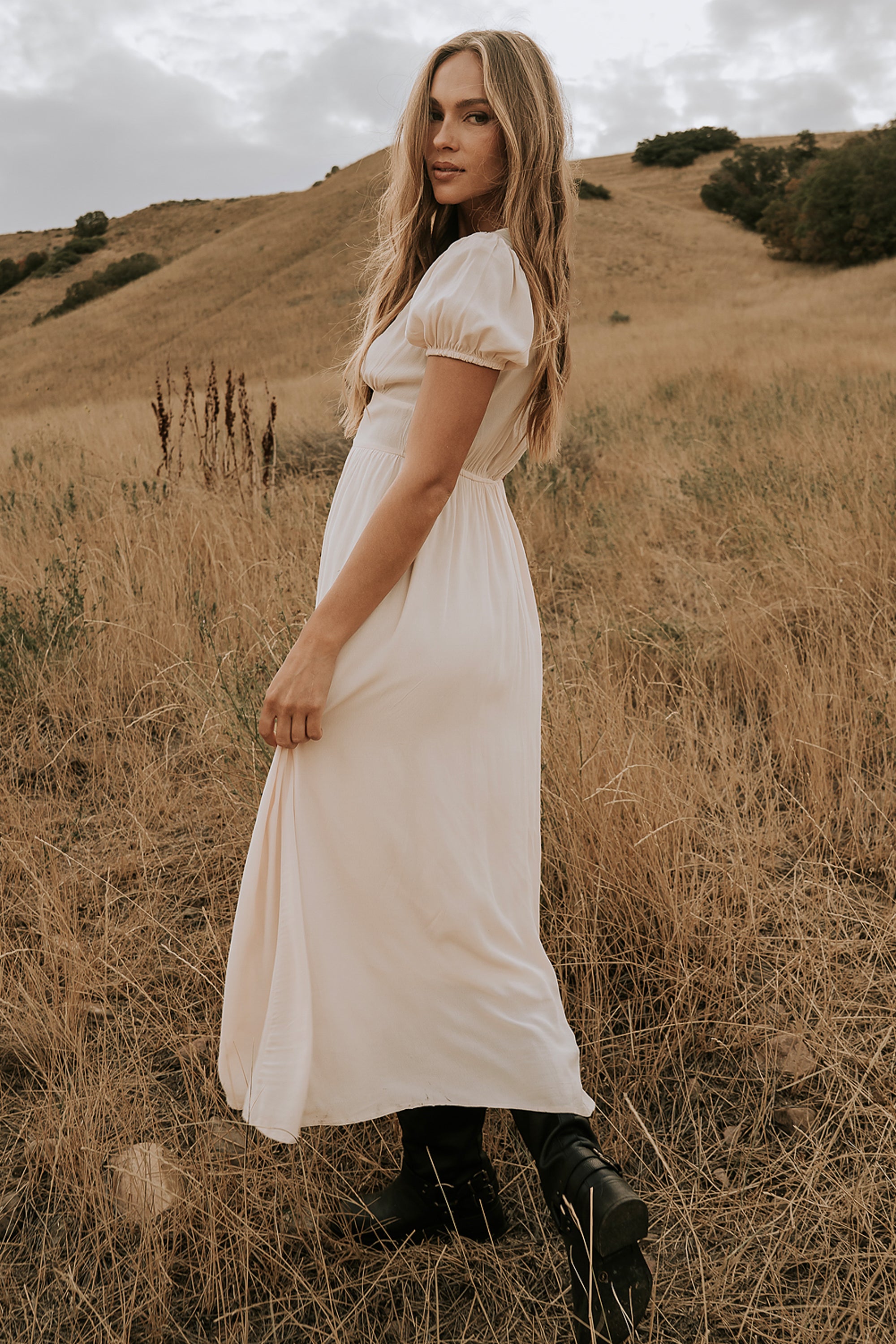 Kaydence Maxi Dress in Cream - FINAL SALE Kaydence Maxi Dress in Cream - FINAL SALE