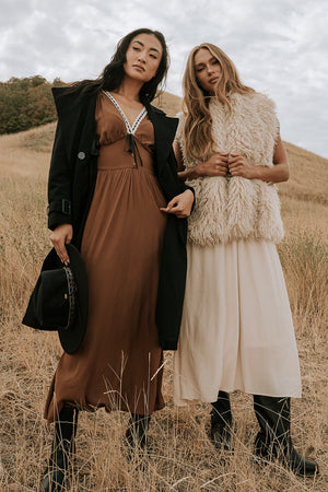 Kaydence Maxi Dress in Brown
