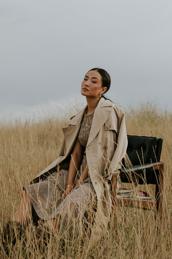 Rachel Trench Coat in Tan - FINAL SALE