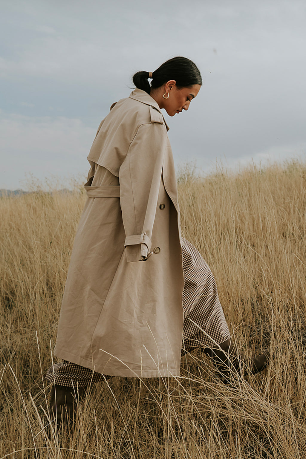 Rachel Trench Coat in Tan - FINAL SALE