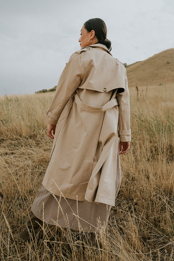 Rachel Trench Coat in Tan - FINAL SALE