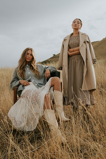 Rachel Trench Coat in Tan - FINAL SALE