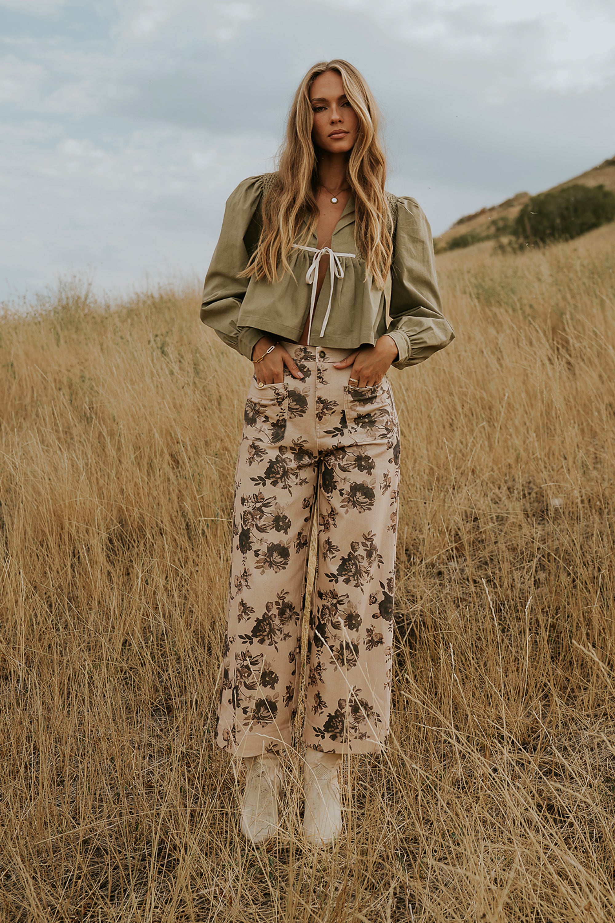 Iris Floral Wide Leg Pants - FINAL SALE
