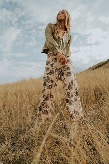 Iris Floral Wide Leg Pants - FINAL SALE