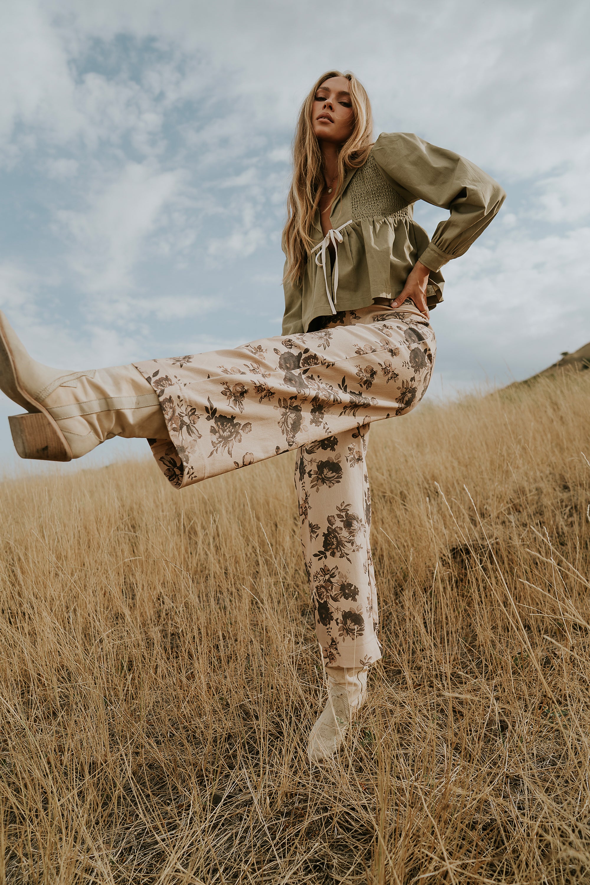 Iris Floral Wide Leg Pants - FINAL SALE