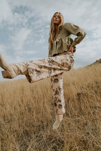  Floral Pants