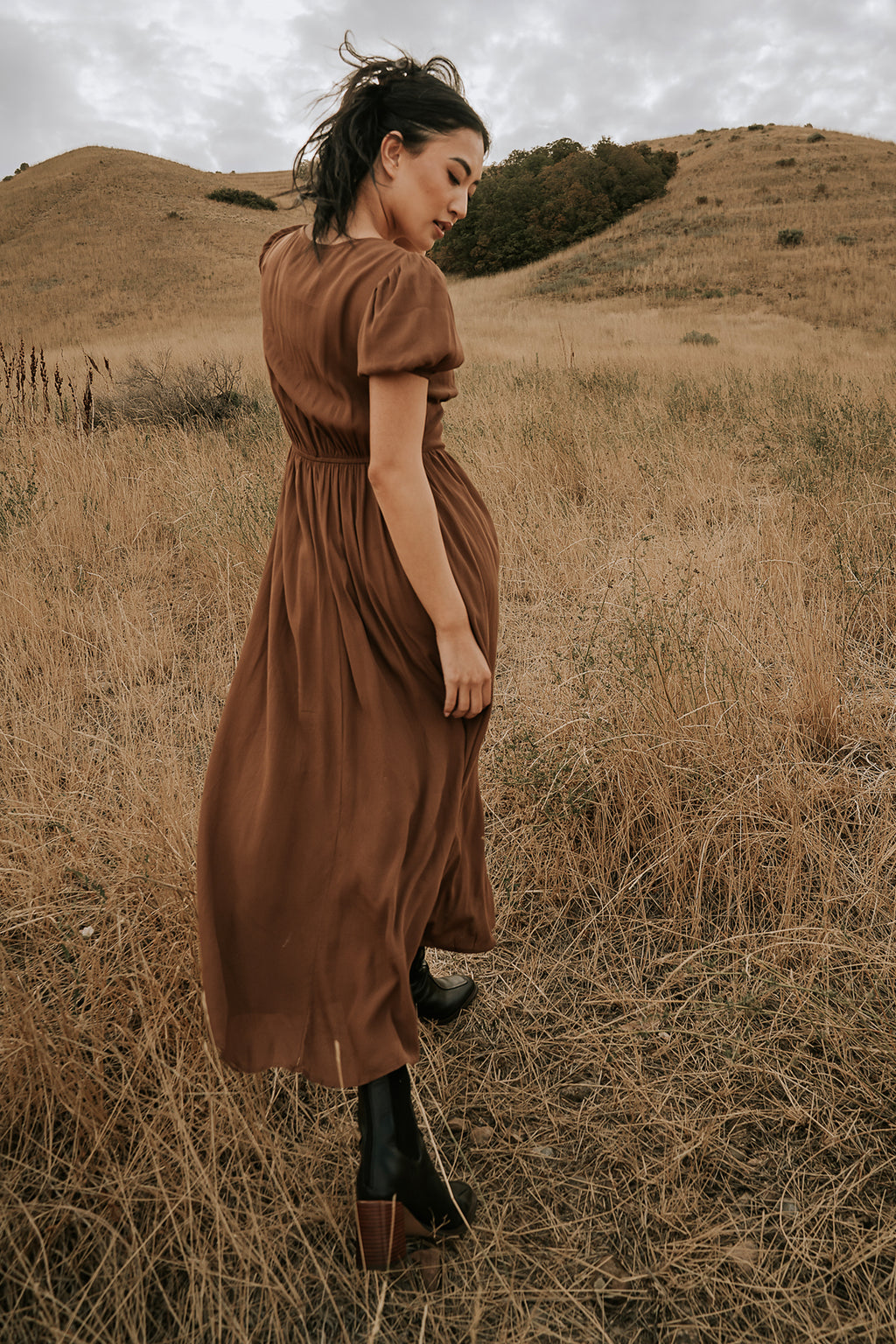 bohme brown dress Ellianna Maxi Dress in Dark Brown main image 1