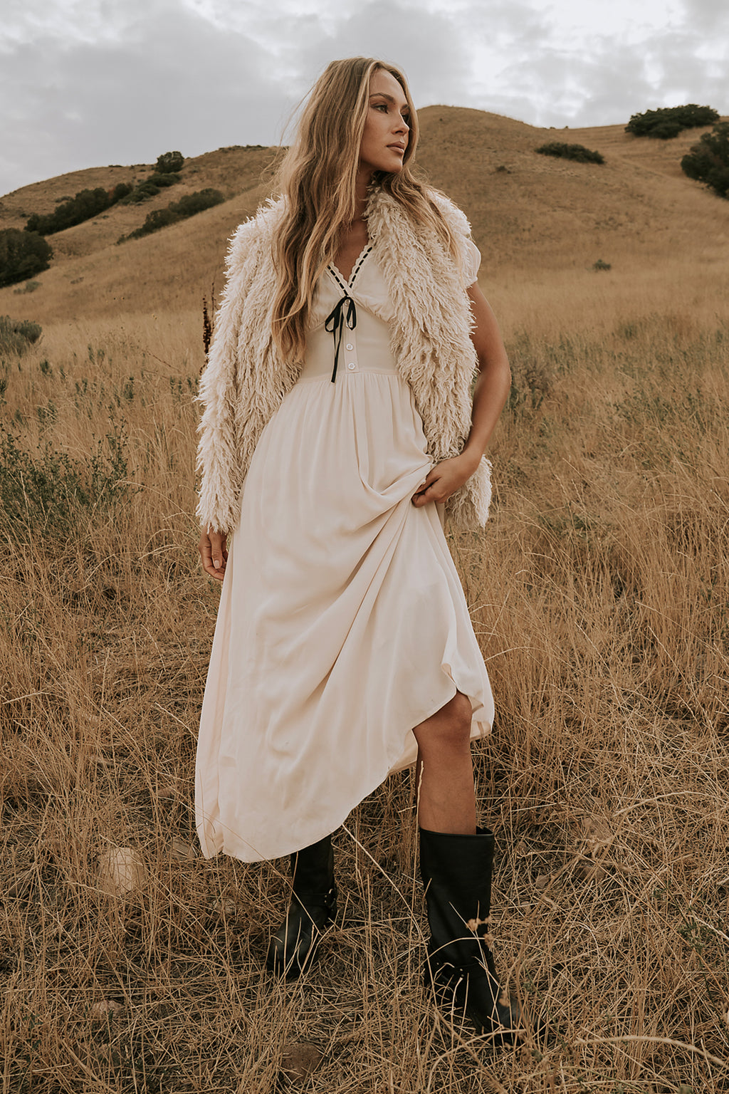 Kaydence Maxi Dress in Cream - FINAL SALE Kaydence Maxi Dress in Cream - FINAL SALE