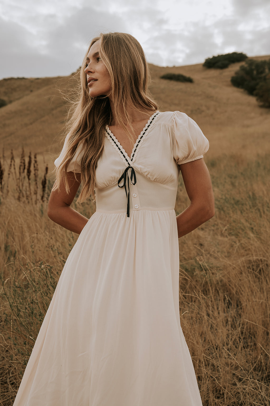 Kaydence Maxi Dress in Cream - FINAL SALE Kaydence Maxi Dress in Cream - FINAL SALE