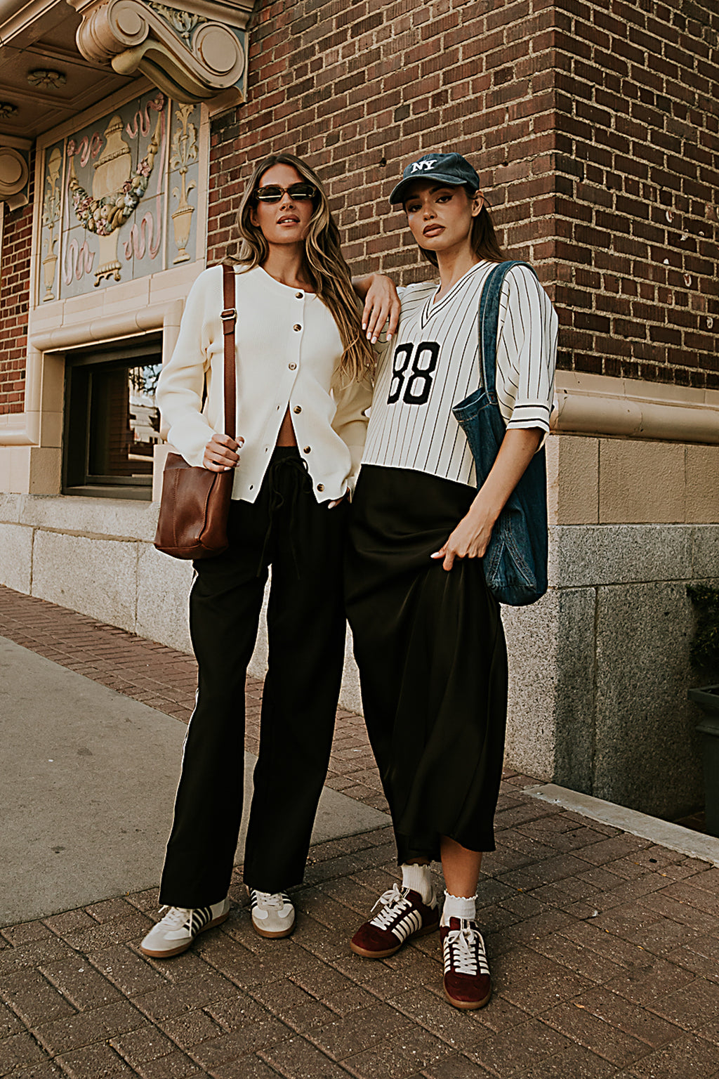 Satin Skirt in Black