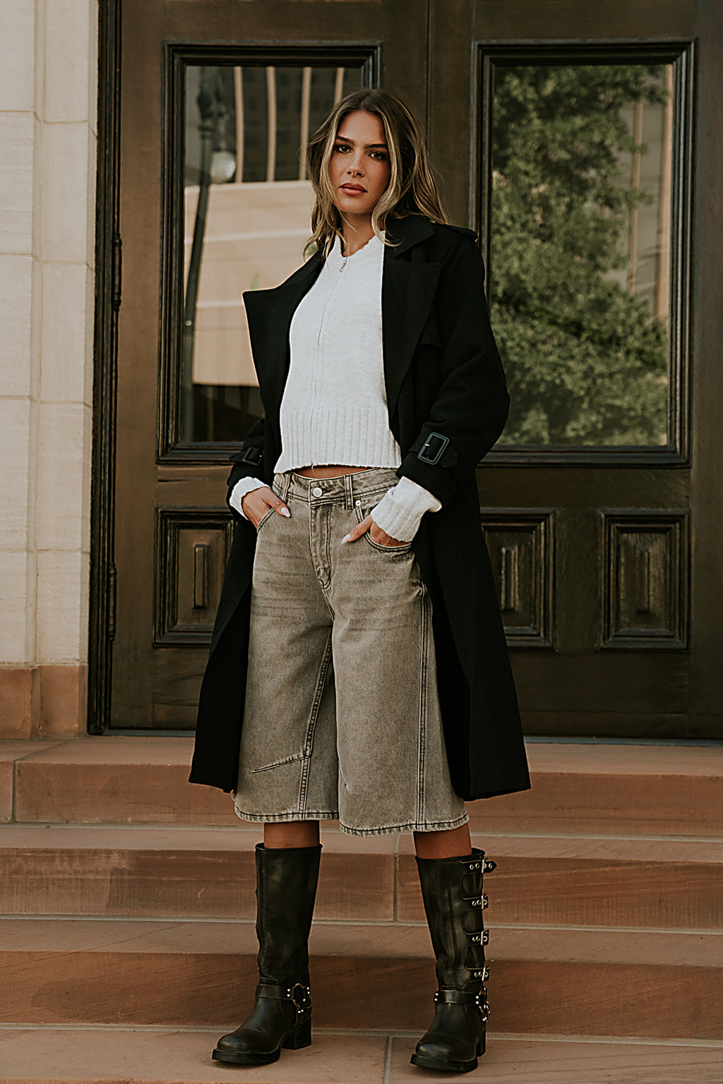 Alden Bermuda Shorts in Grey