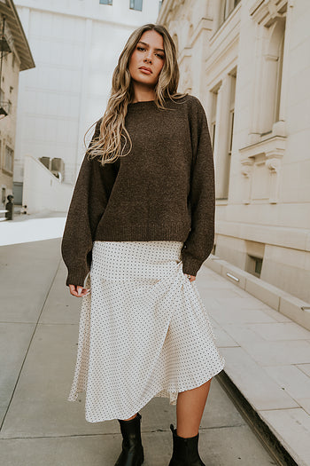 Josey Oversized Sweater in Brown