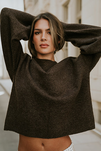 Josey Oversized Sweater in Brown