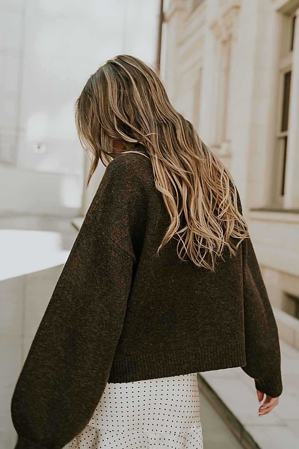 Josey Oversized Sweater in Brown