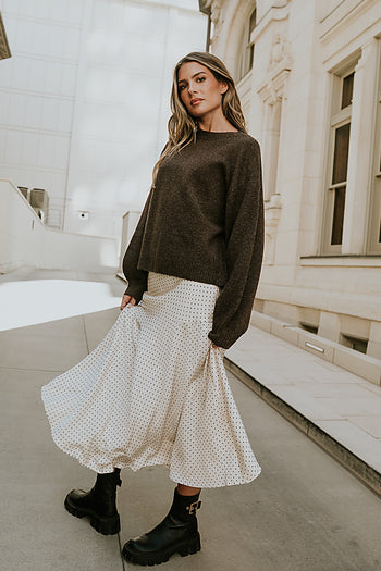 Everly Satin Midi Skirt - FINAL SALE