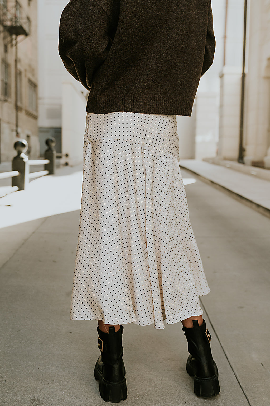 Everly Satin Midi Skirt - FINAL SALE