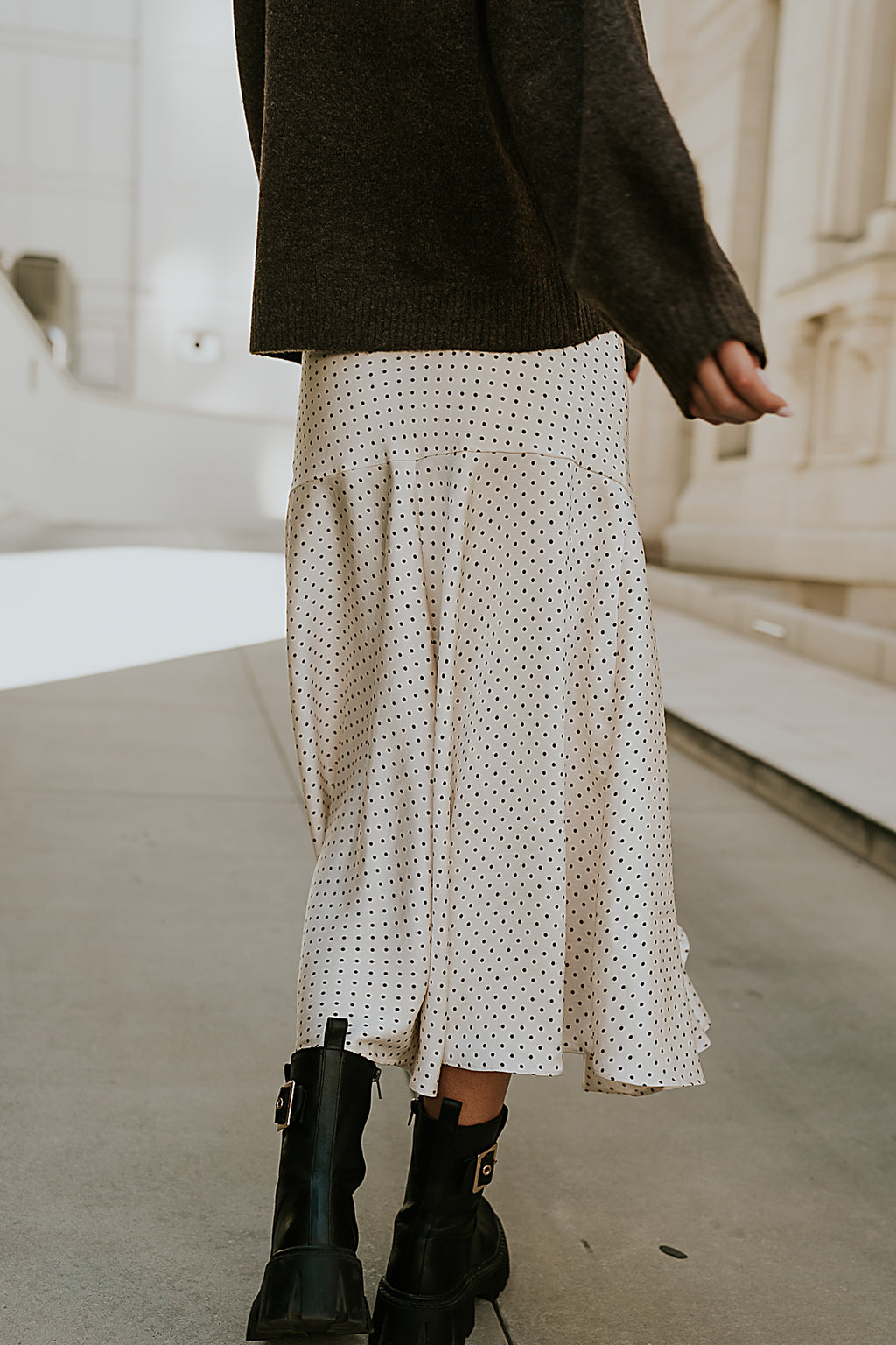 Everly Satin Midi Skirt - FINAL SALE